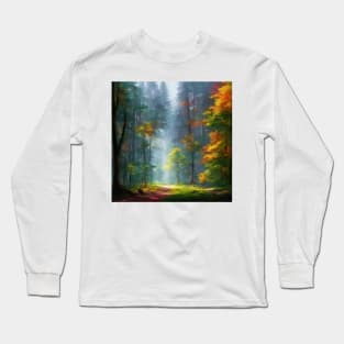 Multicolored Forest Long Sleeve T-Shirt